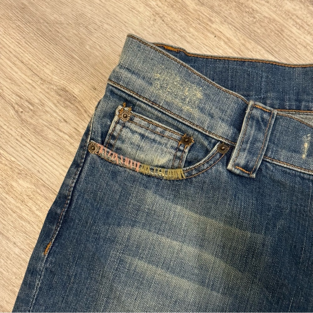 NEW ALLEN B (Schwartz) Embellished Cropped Boho Chic Jeans Size 29 RETAILS $695 - Picture 10 of 12